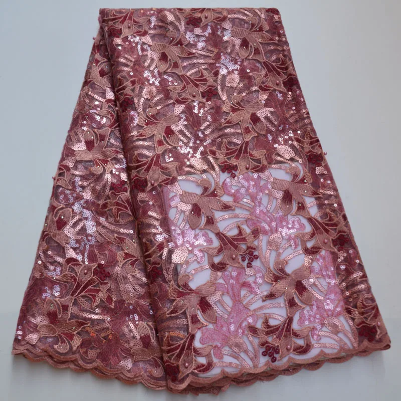 Африканский кружевной тюль с пайетками ткань 2020 нигерийское французское