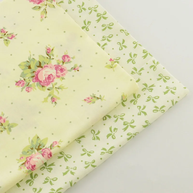 2 шт. стеганая ткань из хлопка зеленого цвета 40 см х 50 см|fabrics for patchwork|cotton fabricsewing fabric