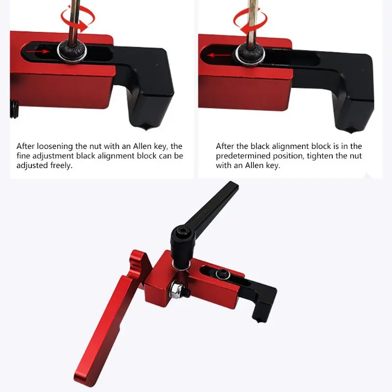 

L9BE 75mm Height with T-tracks Stop Miter Gauge Table Saw Aluminium Profile 75mm Height T-Slot Stopper Woodworking Tool