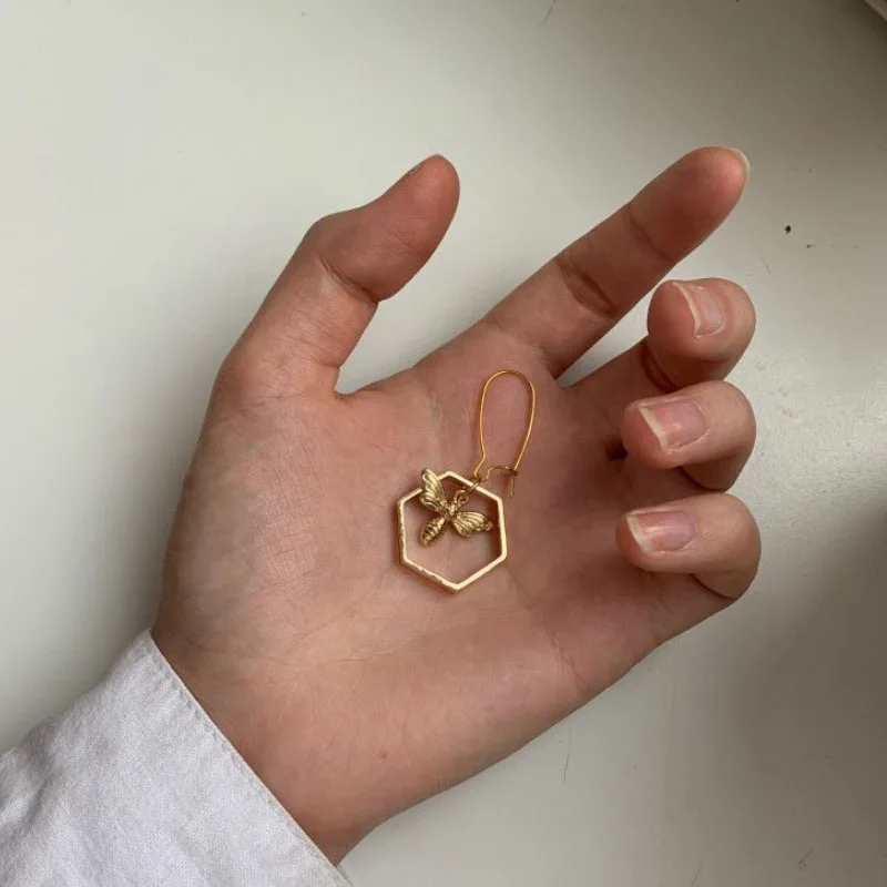 Милые висячие серьги в виде летающей пчелы милые ювелирные изделия насекомых и