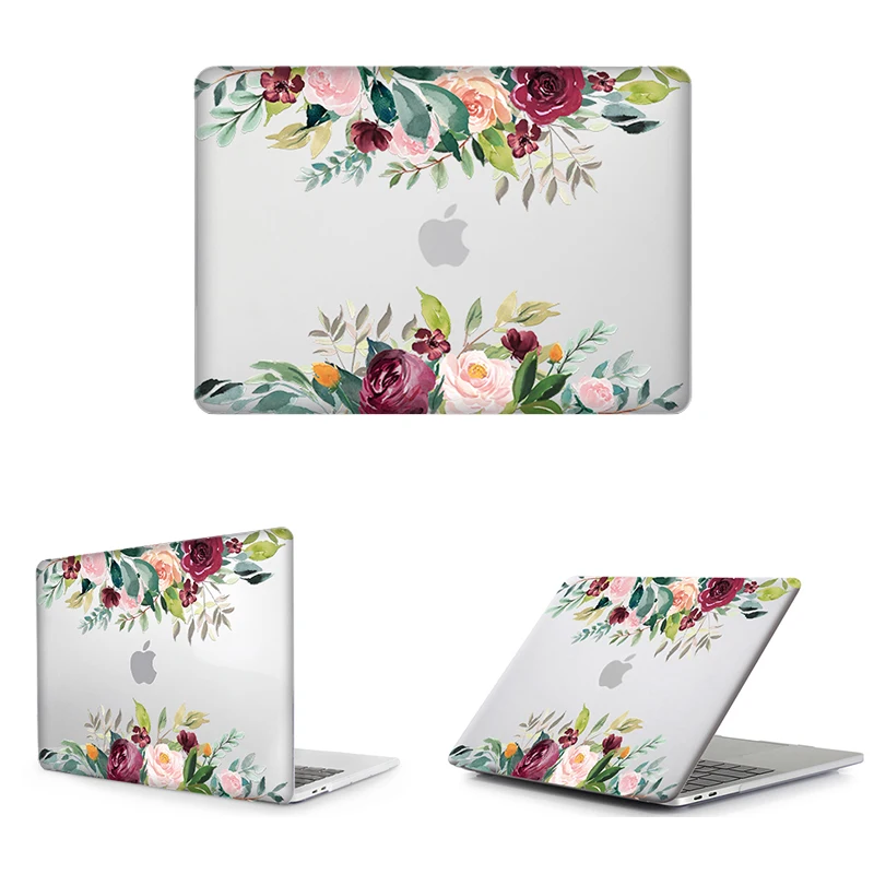 МТТ Акварель Цветы Crystal Case для Macbook Air 13 дюймов retina A1932 для apple macbook pro 13 15 Touch Bar A1989 A1990