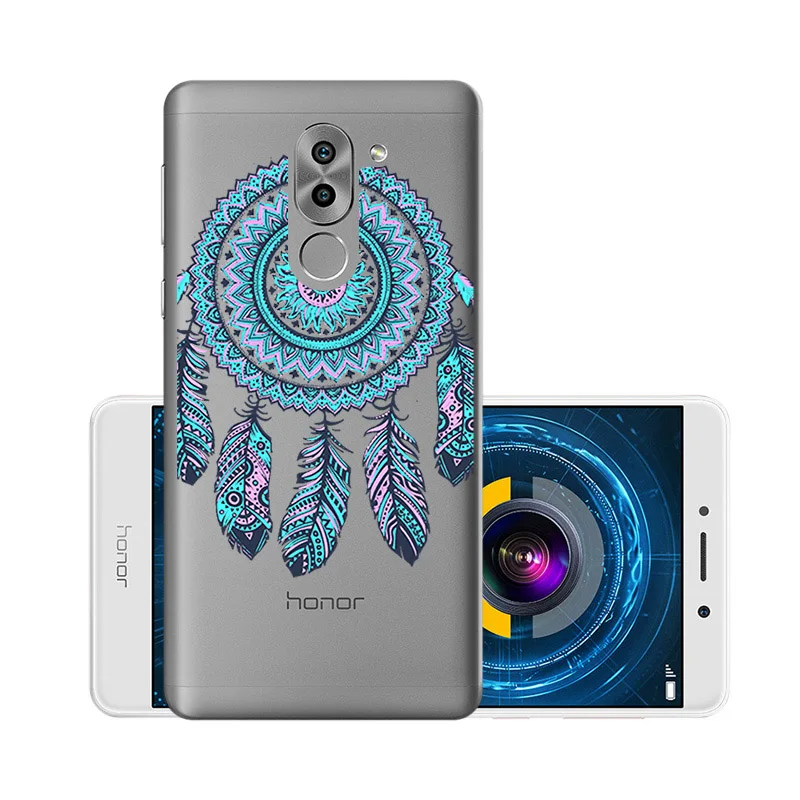 W052 Мягкий чехол из ТПУ, чехлы для huawei Honor 6X, силиконовый прозрачный чехол для huawei GR5, BLL-L21 BLN-AL10 Honor6X mate 9 Lite - Цвет: W052