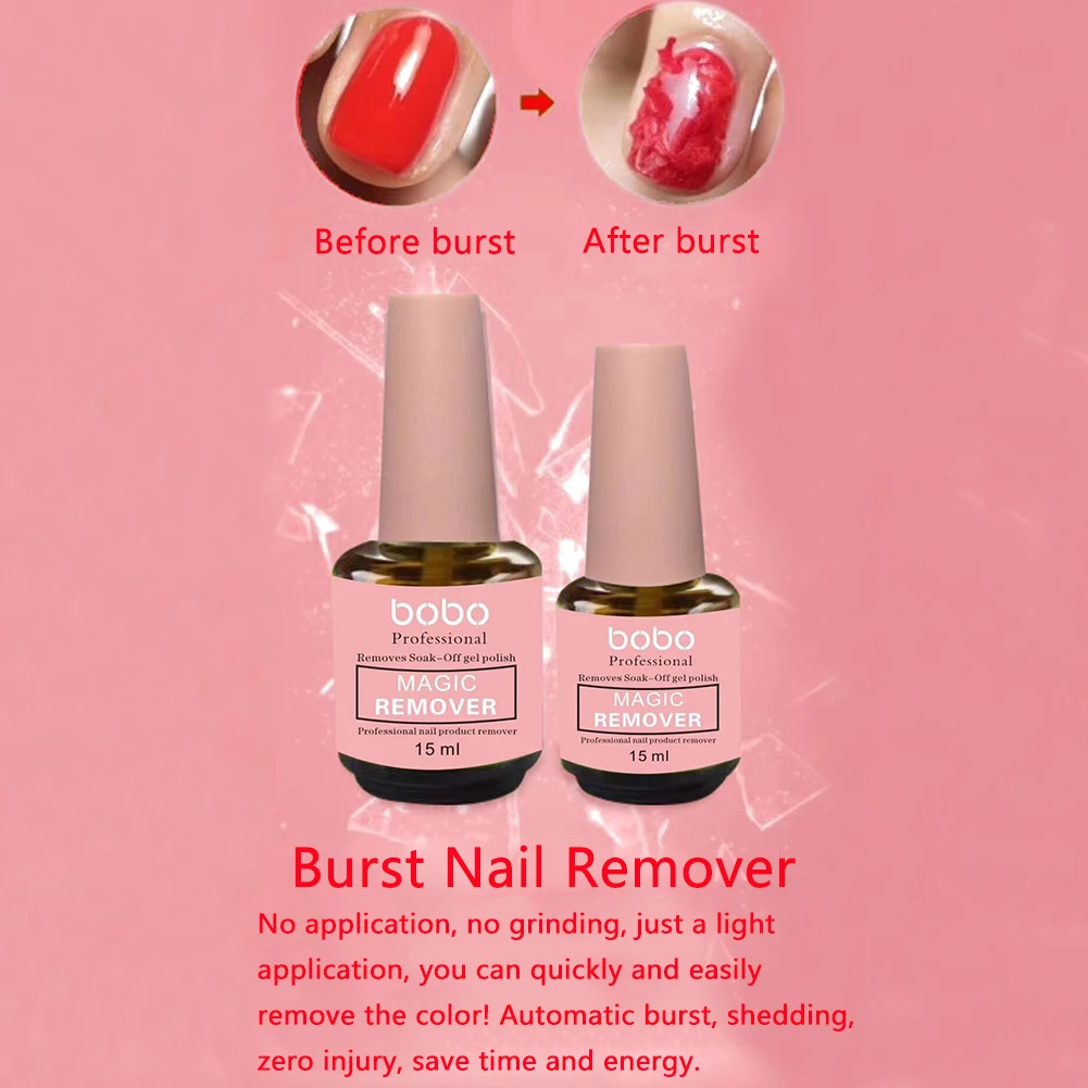 

15ml Home Soak Off Portable Professional Practical Nail Art Tools Magic Remover Acrylic Cleaner Makeup Gel Polish Salon Burst