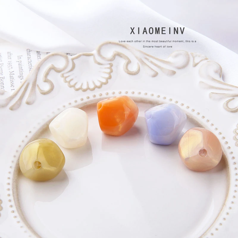 10pcs Perforated Beads Ladies Earrings Vintage Jewelry Materials Diy Accessories Retro Blooming Glitter Irregular Geometric | Украшения и