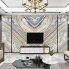Пользовательские Настенные обои 3D стерео мрамор скандинавский светильник роскошный домашний Декор Гостиная ТВ диван спальня фон настенная живопись 3 D