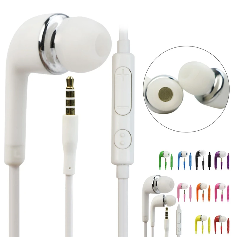 Проводные наушники-вкладыши J5 3 5 мм наушники для телефонов с микрофоном