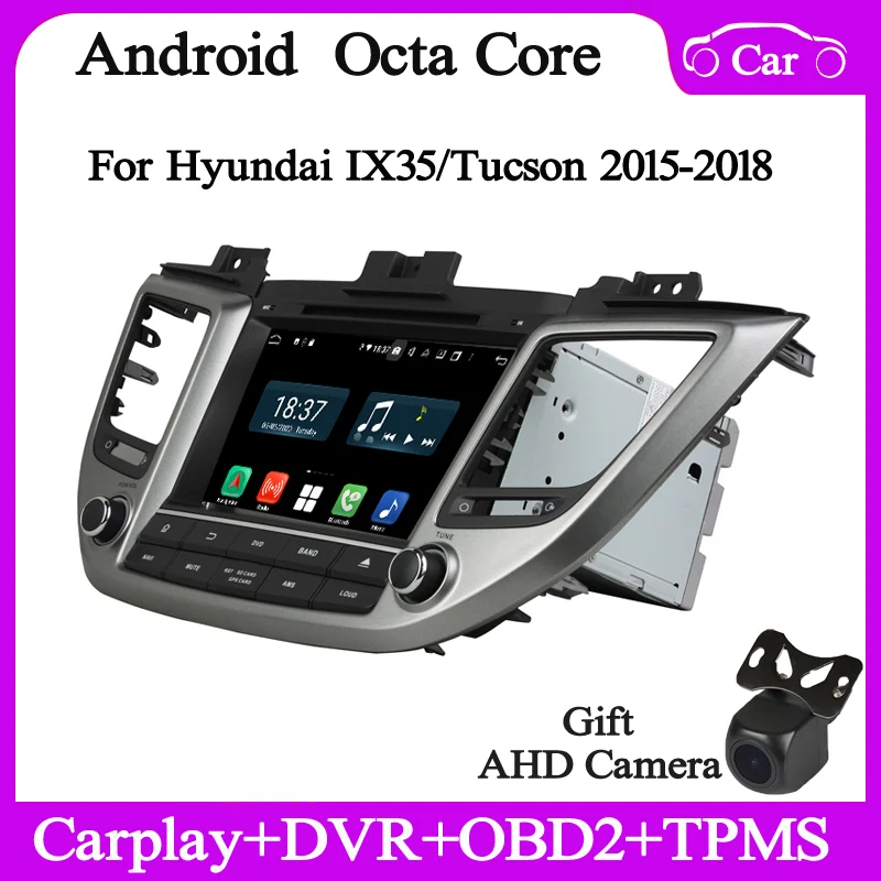 

4+64G Android12 Car DVD player for Hyundai Tucson IX35 2015-2018 gps navi radio audio stereo headunit DSP bluetooth carplay