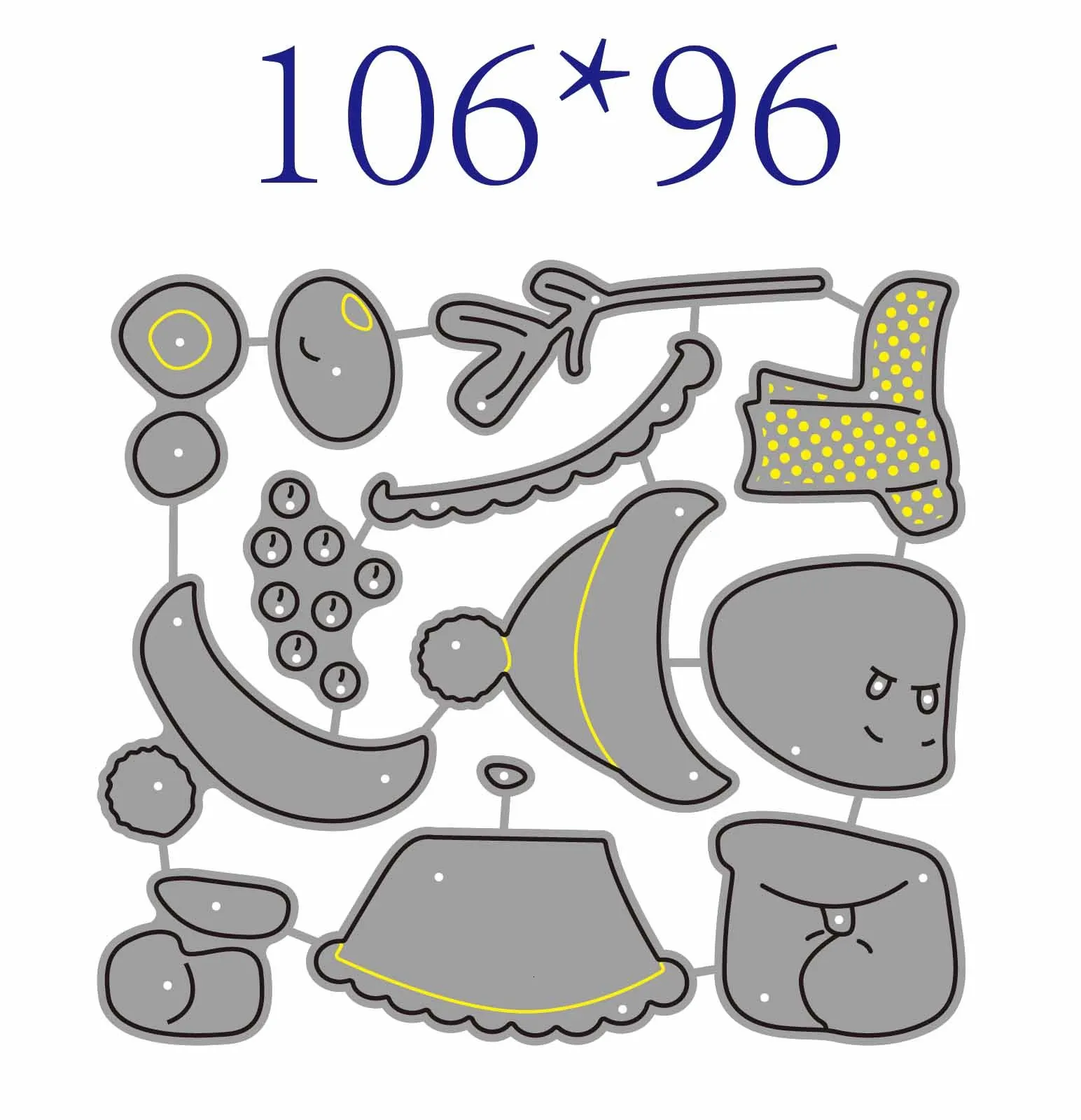 Металлические режущие штампы в виде животных новинка 2019 рождественские для