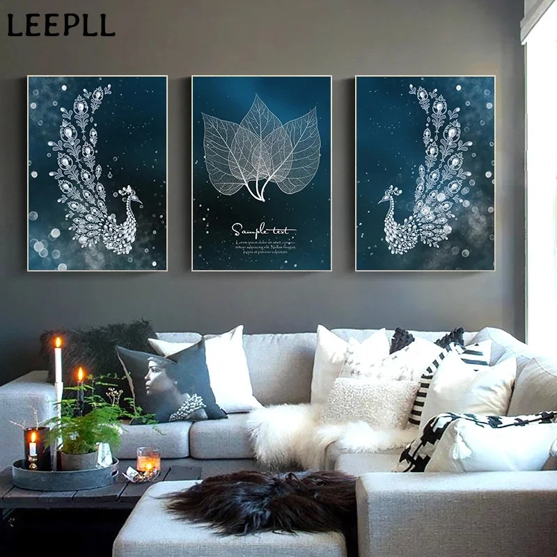 Настенный постер в скандинавском стиле Абстрактная Картина на холсте с