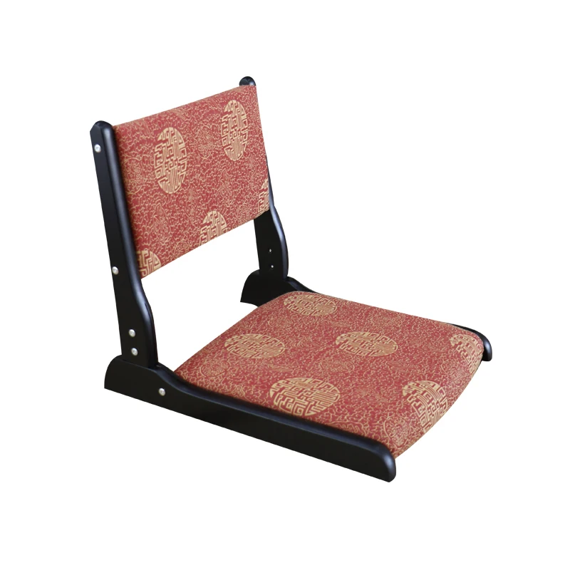 Стул для татами из цельного дерева японская спинка без ног стула и комнаты