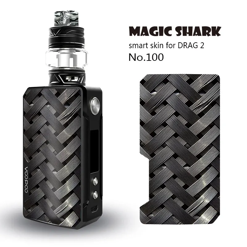 Волшебная Акула цветок Череп Кошка Sanke Модный чехол наклейка пленка для Voopoo Drag