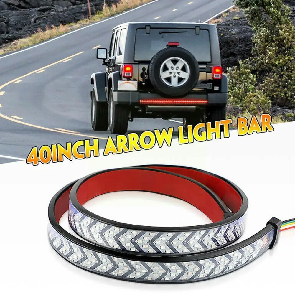 

1m 1.5m LED Pickup Truck Tailgate Light Bar Strip Reverse 2 Turn Flowing Model Choose Brake Can Signal Tail A2X7