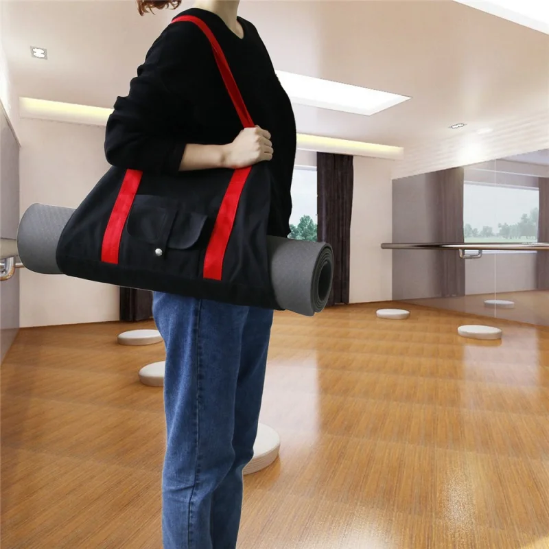 Холщовая Сумка для йоги водонепроницаемая сумка коврика большая фитнеса большой