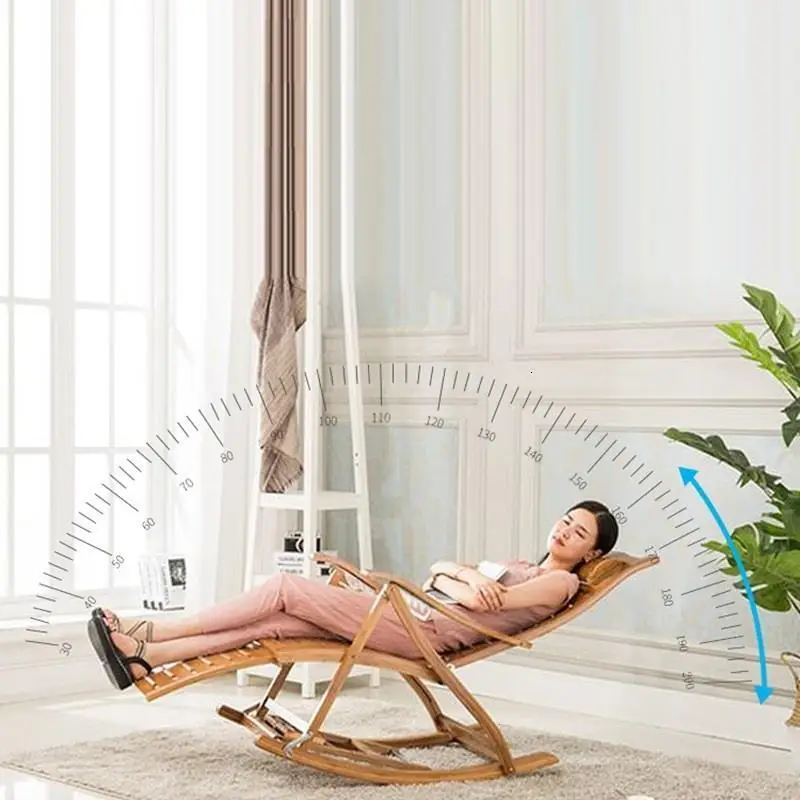 Divani Rocking Chair Bamboo Fauteuil Salon Cama Plegable Sillon Reclinable Folding Bed Sillones Moderno Para Sala Chaise Lounge |