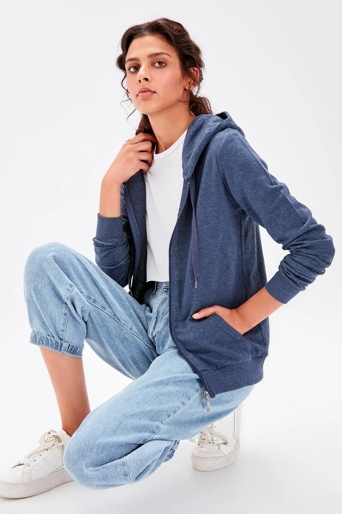 Трикотажный свитер с капюшоном TWOAW20SW0367 | Женская одежда