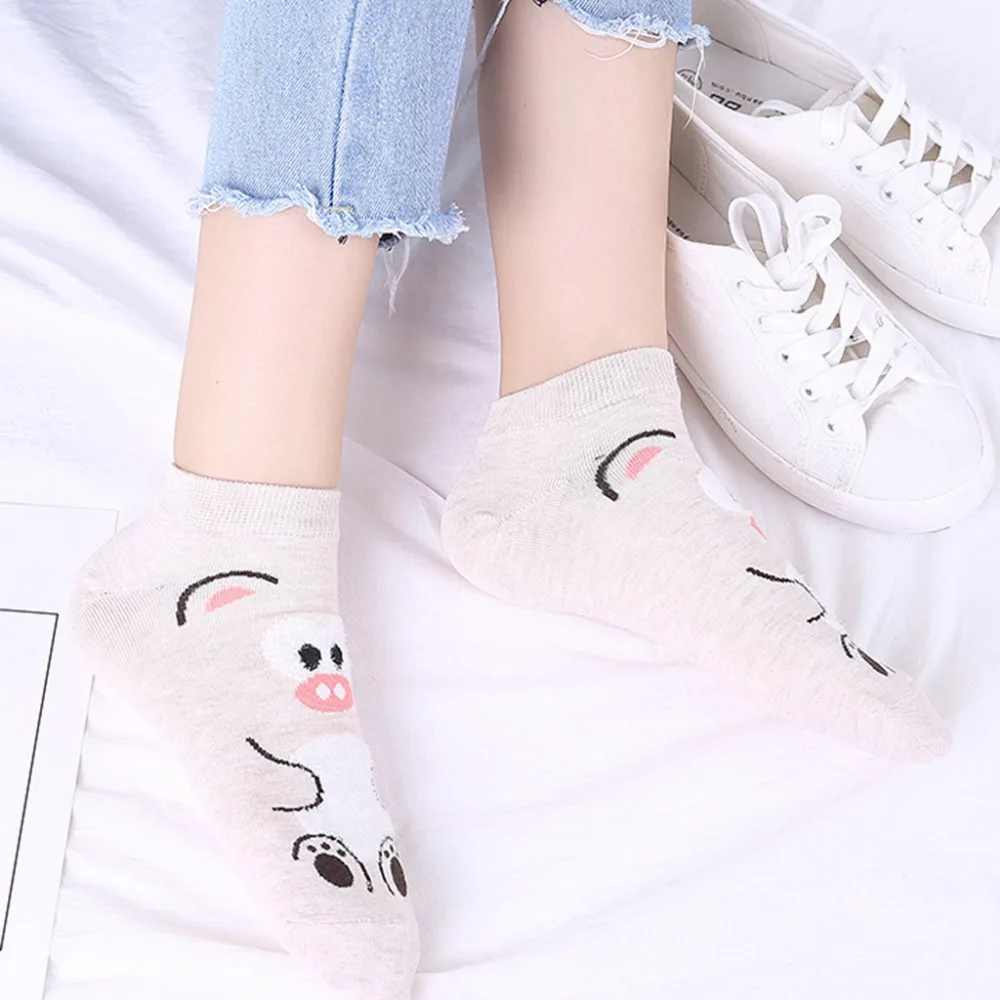 Женские хлопковые носки стереоскопические милые женские в виде животных