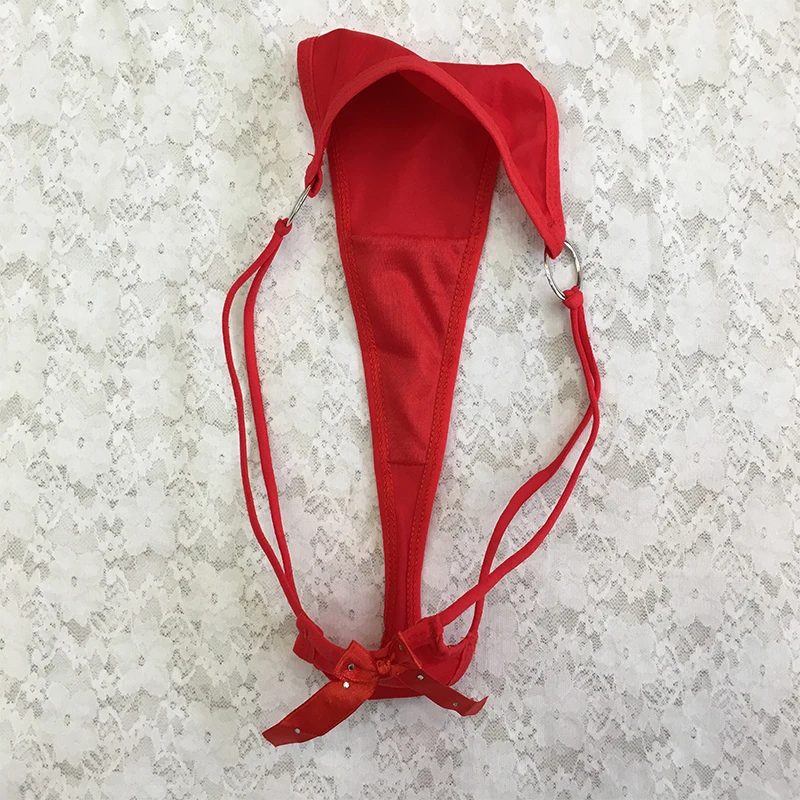 

Women'S Sexy Metal Thongs, Pure Cotton Bandages, Women'S Underwear Thongs, Diamond Bows, Breathable Girls' Thongs