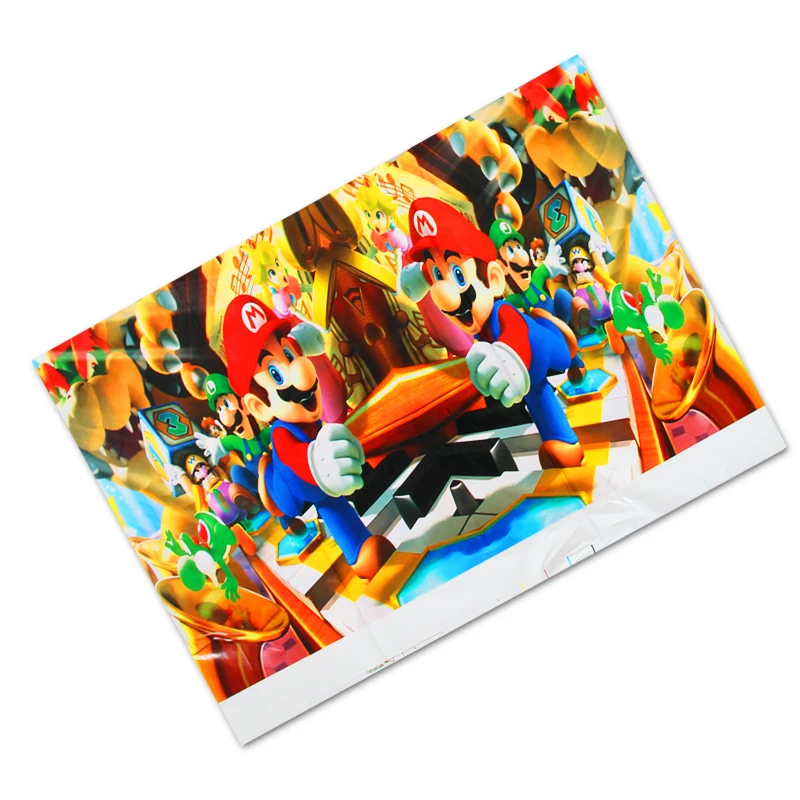 Бумажная тарелка в стиле Super Mario для вечеринки кружка салфетка баннер скатерть