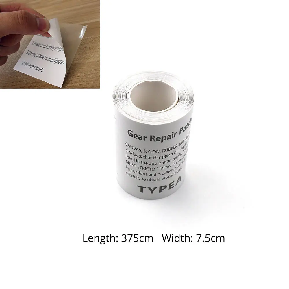 

L*W /375*7.5cm Swimming Rings Air Leak Fast Repair Glue TPU Self-adhesive Patch Glue Tent Waterproof Patch Glue Tent Accessories