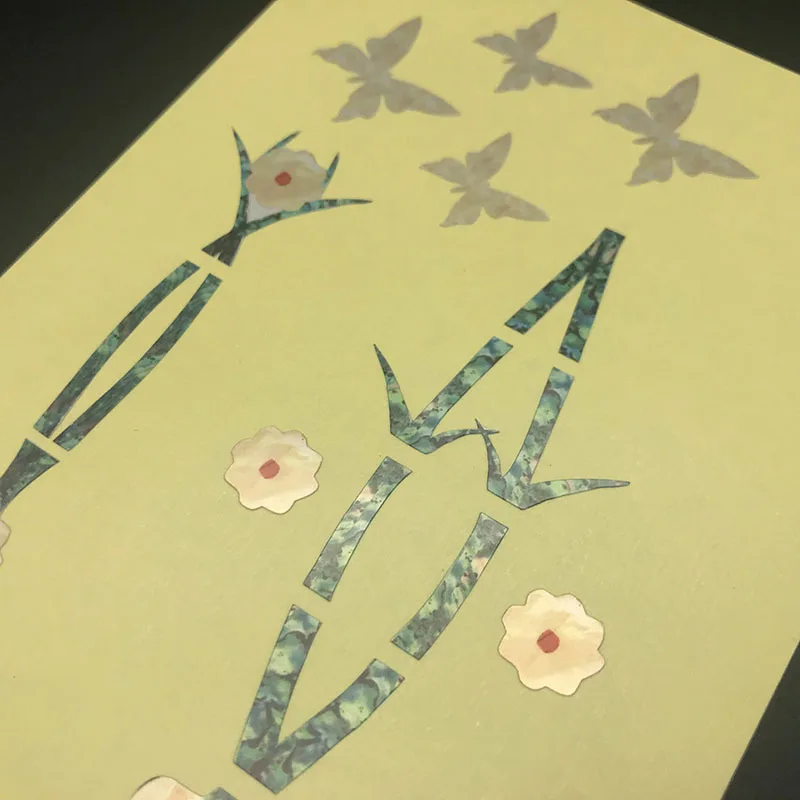 DIY ваза бабочки гриф инкрустация наклейки гитары Стикеры для электрических