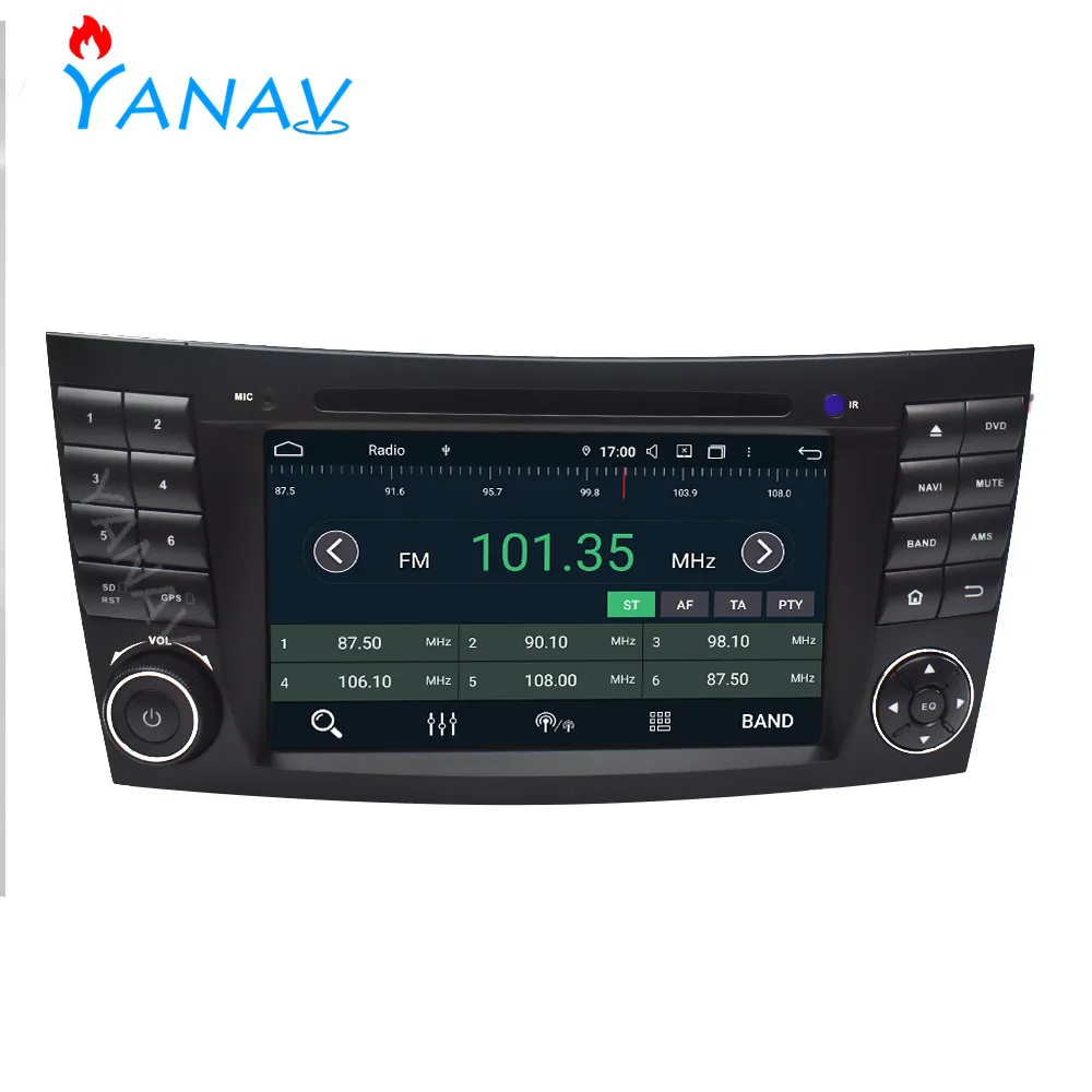 Автомагнитола 2 DIN Android стереоприемник для Mercedes Benz E класса W211 CLS Class W219 GPS навигация