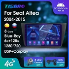 Автомобильное радио Blu-Ray IPS QLED для Seat Altea 2004-2015 GPS-навигация 2 DIN Android 10,0 автомобильное радио стерео Bluetooth плеер IGO