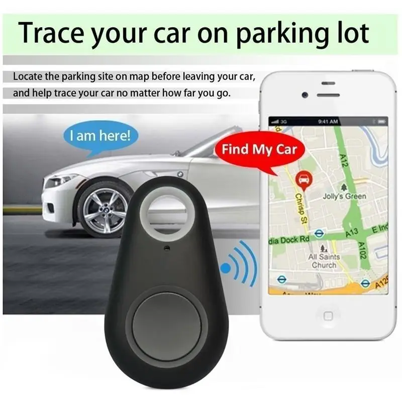 Автомобильный умный мини gps-трекер, анти-потеря, водонепроницаемый Bluetooth Tracer для домашних животных, собак, кошек, ключей, кошелек, сумка, Детские трекеры, анти-потеря, сигнализация