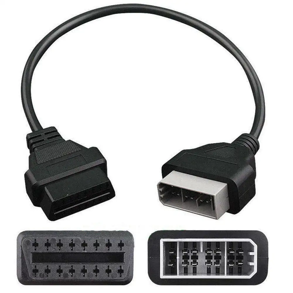 

14pin to OBD2 16pin Code Reader Diagnostic Scanner Connector Cable For Nissan