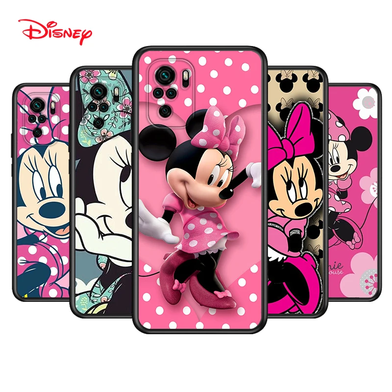 

TPU Silicone Cover Disney Minnie Mouse For Xiaomi Redmi Note 10 10S 9 9S Pro Max 9T 8T 8 7 6 5 Pro 5A Phone Case