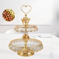 2 layer european fruit traystackable snack serving bowl dry fruit traynutcandydried fruit display storage plate