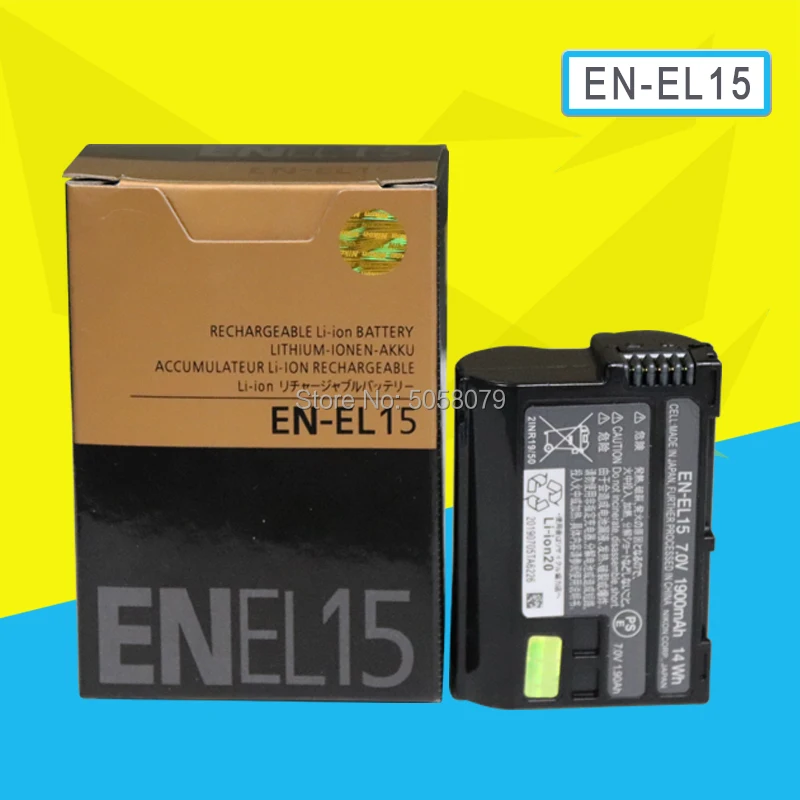 Аккумулятор для камеры EN EL15 ENEL15 комплект батарей Nikon D600 D610 D600E D800 D800E D810 D7000 7100 d75 |