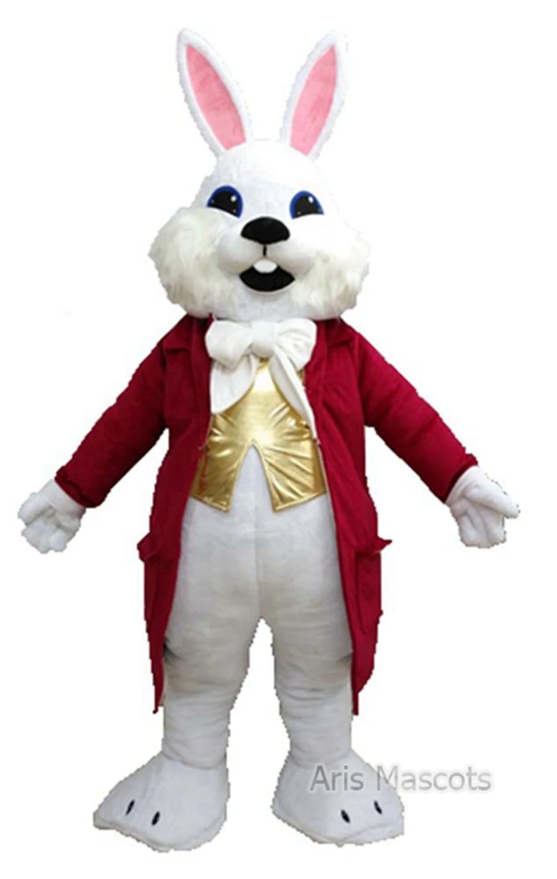 White Rabbit Mascot Costume Adult Full Bunny Suit for Easter Entertainments Events Animal Cosplay Fancy Dress |