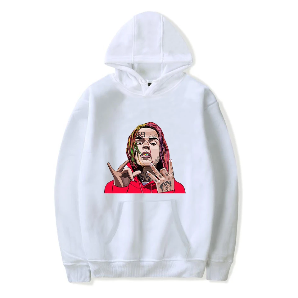 

Толстовки Новое поступление Tekashi69 6ix9ine Толстовка Мужская/Женская модная Повседневная Хип-хоп толстовка с принтом 6ix9ine Мужская Толстовка Топ