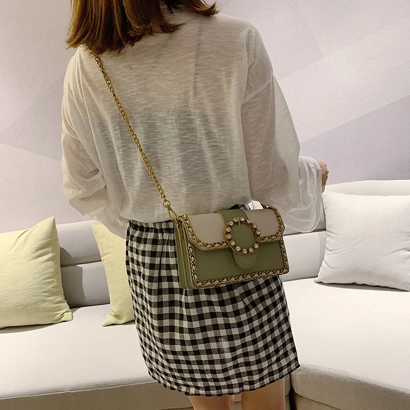 Ins водяной сверло женский 2019 новая Корейская версия Западная цепь Наклонная