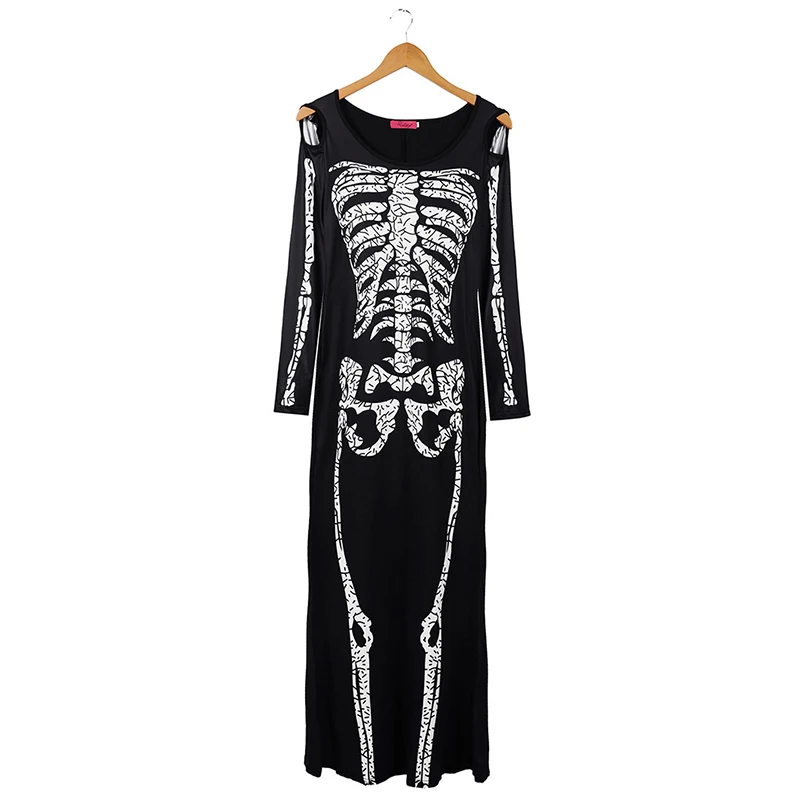 IClosam Хэллоуин из Grave Skelelicious костюм Женский страшный Скелет платье для взрослых