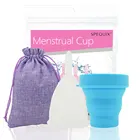 Оптовая продажа, многоразовая менструальная чаша Timkdle из медицинского силикона для женской гигиены, женские менструальные чашки с стерилизационной чашкой