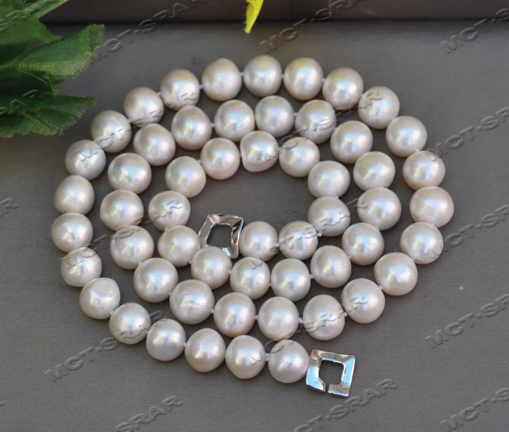 

MCT·STAR Z11631 17"~33" 12mm White Round Freshwater Pearl Necklace