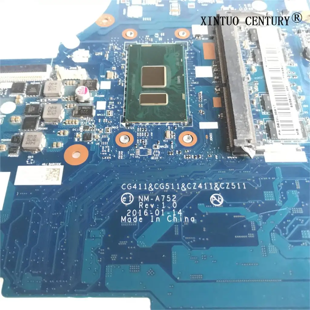 

5B20L35917 For Lenovo 310-15ISK 510-15ISK Laptop Motherboard CG411&CG511&CZ411&CZ511 NM-A752 W/ i5 6200U RAM 4G 100%test working