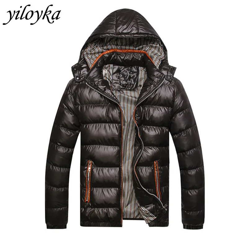Зимние непромокаемые мужские куртки модные хлопковые толстые парки для
