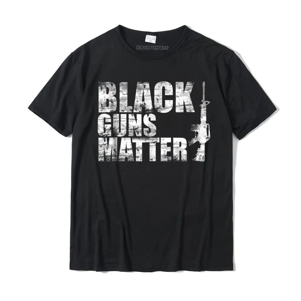 Black Guns Matter AR15 NRA T Shirt 1911 9mm Shooting Lives Tops & Tees Discount Comfortable Cotton Men T Shirt Casual