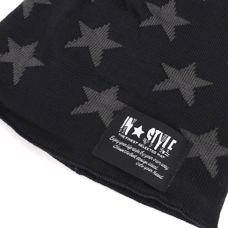 Модная зимняя шляпа нагрудник с пятью звездами костюм для мужчин и женщин шапка