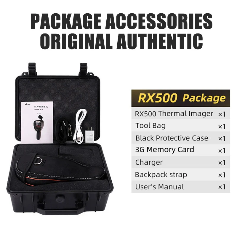 

A-BF RX-500 Infrared Thermal Imager Detector Camera Infrared Handheld Thermography Thermal Camera Floor Wall Heating Pipe Test