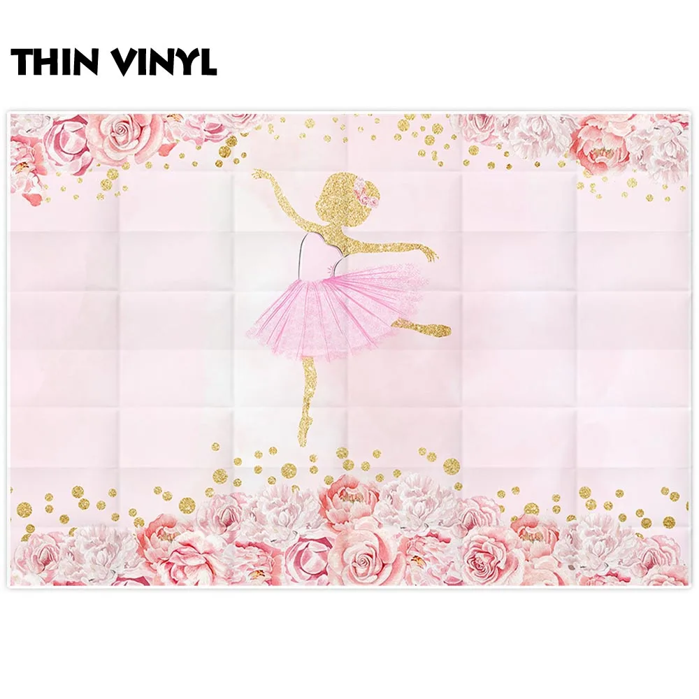 Фон для вечерние съемки новорожденных с изображением балерины|Фон фотосъёмки| |