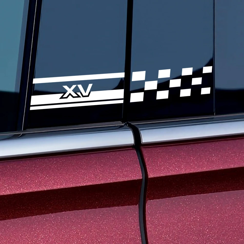 2 шт. декоративные наклейки на боковое окно автомобиля центральные колонны B для