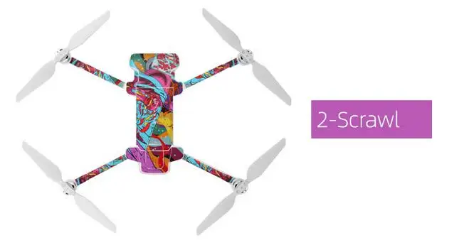 2-Scrawl Новейшие наклейки для Xiaomi FIMI X8 SE пвх наклейки защитная кожа для Xiaomi FIMI X8 SE аксессуары для дрона - Цвет: 2-Scrawl