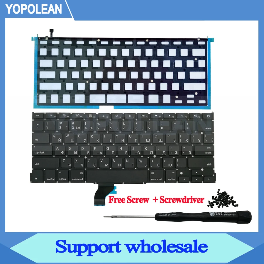 Новая маленькая русская клавиатура с подсветкой для Macbook Pro Retina 13 &quotA1502 2013 2014 2015