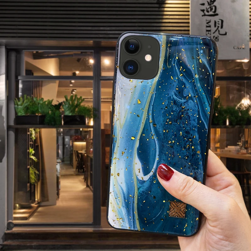 Морской эпоксидный мобильный корпус для iphone 11 pro max Ван Гог океан серии окрашенный узор iphone x xs xr max 6 7 8 plus Мягкий чехол