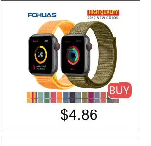 Высококачественный нейлоновый спортивный ремешок для Apple Watch серии 5 4 1 2 3 iwatch 44 мм 40 мм дышащий тканый ремешок 38 42 мм