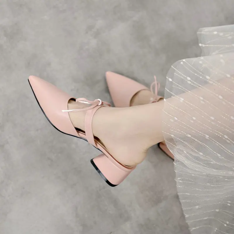 Женские мюли с квадратным каблуком острым носком размеры 46 47|Тапочки| |