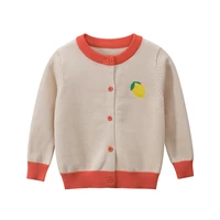 2021 baby fall clothes knitwear kids boys girls knitted sweater winter fruit printed cardigan clothing cotton korean jumper 1 7y